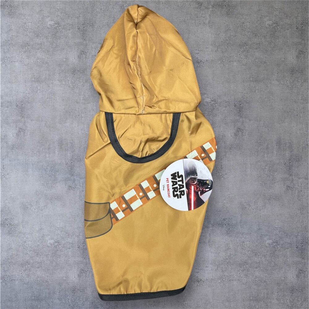 Star Wars Chewbacca Pet Raincoat Small NWT Disney Fetch for Pets